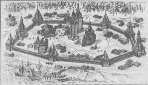 На берегу реки Северная Двина монахи основали Михайло-Архангельский монастырь.